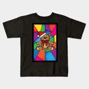 Stained Glass Bear Kids T-Shirt